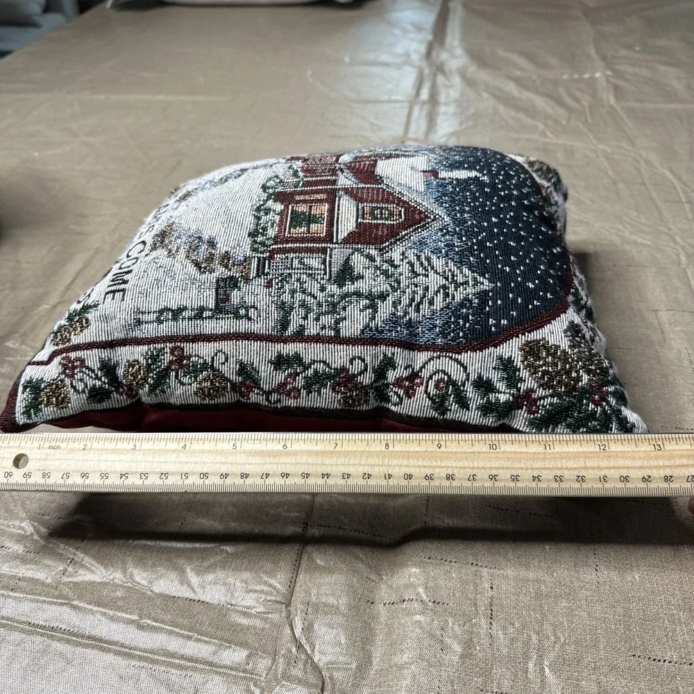 Tapestry All Hearts Come Home For Christmas Throw Pillow 13